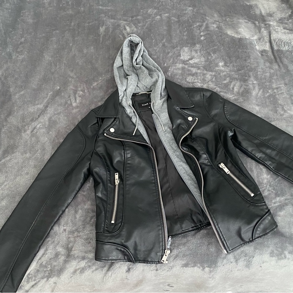 Black Rivet M women's leather jacket